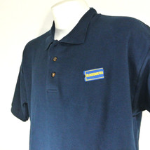 BLOCKBUSTER VIDEO Employee Uniform Polo Shirt Navy Blue Size M Medium NO... - $29.69