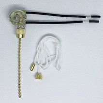 Zing Ear Ceiling Fan Light Replacement Pull Chain On/Off Switch ZE-109 Gold - £6.34 GBP