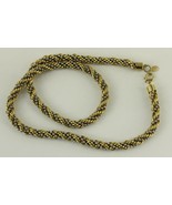 MODERN Costume Jewelry OROTON CHUNKY Twist Rope 8MM Gold &amp; Silver Tone 2... - £18.96 GBP