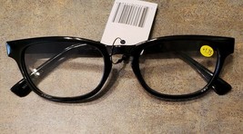 Plastic Framed Reading Eye Glasses ~ Black Frame ~ +1.75 Strength ~ K66 - $14.96