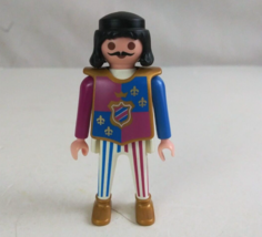 1993 Geobra Playmobile Medieval Royal Guard 2.75&quot; Toy Figure - £7.73 GBP