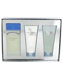 Dolce & Gabbana Light Blue Perfume 3.3 Oz Eau De Toilette Spray 3 Pcs Gift Set image 2