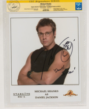 CGC SS Michael Shanks SIGNED Publicity Photo Stargate SG-1 / Daniel Jackson - £155.69 GBP
