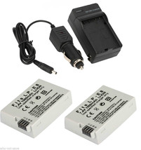 2 replacement Battery with Charger for LP-E8 Canon Rebel T2i T3i T4i EOS 550D - £22.84 GBP