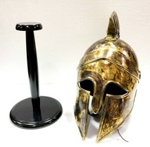 Medieval Armour King Leonidas Greek Spartan 300 Roman Helmet With Wooden... - £65.35 GBP
