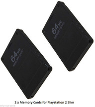 2 x 64 MB 64MB memory card for Playstation 2 ps2 and PS2 Slim Game systems New - £13.40 GBP
