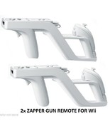 2 x Zapper Gun for Nintendo Wii Game Remote Wiimote shooter White Contro... - £15.88 GBP