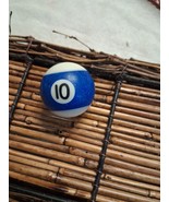 Replacement Mini Billiard Pool Ball - Blue White Stripe #10 - $187.28 MXN