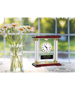 Desk Clock Diamond Pillar Anniversary Gift Congratulation Engrave Presen... - €151,15 EUR