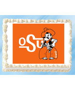 Oklahoma State Edible Image Topper Cupcake Cake Frosting 1/4 Sheet 8.5 x... - $11.75
