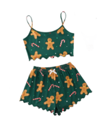Green Gingerbread Women&#39;s PJ Size 12 Loungewear Pajamas Cami Top/Shorts ... - $18.00