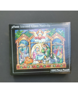 Vermont Stained Glass Christmas Nativity Jigsaw Puzzle 1000 Pieces 30&quot; x... - £13.43 GBP