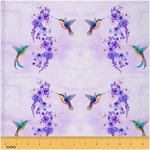 Tropical Spring Hummingbird Fabric: Vibrant Upholstery &amp; DI - £52.74 GBP