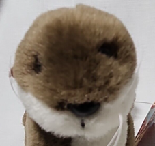 K &amp; M INTERNATIONAL 1994 River Otter Brown Plush Realistic Stuffed Animal 7&quot; - £7.60 GBP