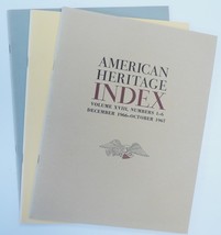 American Heritage magazine index 1957 to1971 lot three - £11.09 GBP