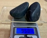 2 Pc 95.84 gm Natural Rare SHUNGITE Stones, Unpolished, Tumbles, Reiki C... - $24.49