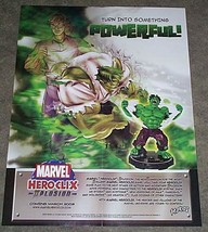 Rare Marvel Comics Hulk Heroclix Figure 22 X 17 Promo Poster - £31.27 GBP