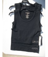 NWT BEBE SPORT 2PK BLACK TANK TOPS M - £15.32 GBP