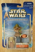Star Wars Attack Of The Clones Action Figure Hasbro NOS C-001C KIT FISTO... - $16.82