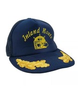 Inland Boats Trucker Hat Cap Snapback Mesh Blue Marina Nautical Sailing ... - £13.28 GBP