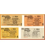 4 Vintage Knott&#39;s Berry Farm Tickets, Buena Park, CaliforniaCA, Circa 19... - £3.92 GBP