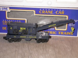 K-Line WM Classic Crane Car K-6815 0/0-27 6815 Exc. in Box Western Maryland - £31.23 GBP