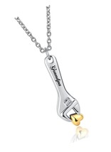 Wrench Cremation Urn Necklace for Ashes Carpenters - $55.14