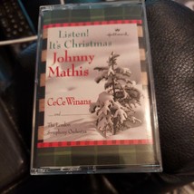 Listen it&#39;s Christmas Johnny Mathis cassette tape - £2.08 GBP