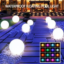 Floor LED Light,Remote Control lights,Luminous Ball lights,IP65 Waterproof Lamp, - $16.14+