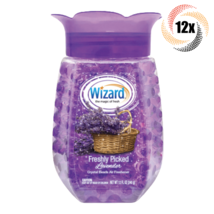 12x Jars Wizard Freshly Picked Lavender Scent Air Freshener Crystal Beads | 12oz - £32.36 GBP
