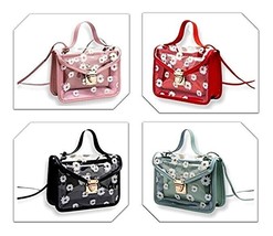 Purse 2 Pc Set Jelly + Coin Pouch Clear Daisy Shoulder Bag Handle Choice Color - £11.98 GBP
