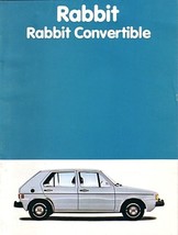 1981 Volkswagen RABBIT sales brochure catalog 81 US VW Cabriolet - £6.24 GBP