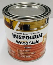 Rust-Oleum Ultimate Wood Stain 330114 Coral 3X Fast Dries In 1 Hour, 1/2 Pint - $10.95