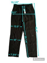 Tahari zipper pockets Cargo pants black viscose polyester blend Women size 6 - £70.43 GBP