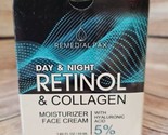 REMEDIAL PAX DAY &amp; NIGHT RETINOL &amp; COLLAGEN MOISTURIZER FACE CREAM - £15.25 GBP