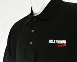 HOLLYWOOD VIDEO Vintage Employee Uniform Polo Shirt Black Size M Medium NEW - $25.49