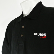 Hollywood Video Vintage Employee Uniform Polo Shirt Black Size M Medium New - £20.37 GBP