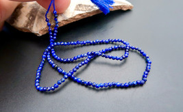 BEAUTIFUL ROYAL BLUE UNTREATED LAPIS 2mm BEADS 12.75&quot; STRAND FACETED - 9... - $27.12