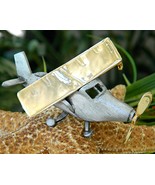 Vintage Airplane Plane Brooch Pin Movable Spirit St Louis Ultra Craft - $19.95