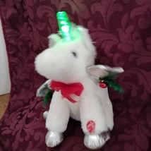 Dan Dee Collectors Choice Unicorn Christmas Songs Plush Lights up flap wings 12&quot; - £13.44 GBP