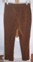 Laundry by Shelli Segal Brown Ultrasuede Stretch Pants  Misses Size 10 V... - £17.36 GBP