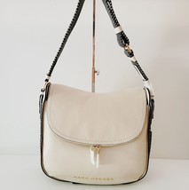 Marc Jacobs 4S4HSH008H01 Large Hobo Leather Shoulder Handbag Marshmallow - £244.57 GBP