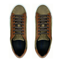 Giovacchini by Belvedere Sneakers Made In Italy Suede Rino Antique Cognac image 4