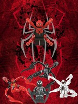 5pcs/set Marvel The Amazing Spider Man Venom Carnage Riot Anti Venom Minifigures - £11.18 GBP