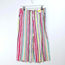 Classic - NEW - Viscose Print Crop Trouser - Pink Stripe - UK 16 - £12.02 GBP