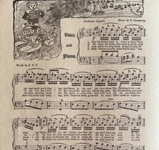 The Christmas Tree Sheet Music 1892 Victorian Voice And Piano Ephemera DWY10A - £19.57 GBP