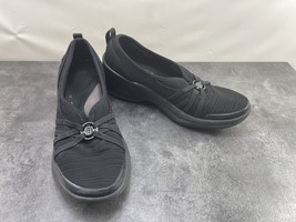 Bzees Sneakers Women 9 M Melody Shoes Black Slip On Casual Comfort Wedge... - $27.54
