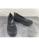 Bzees Sneakers Women 9 M Melody Shoes Black Slip On Casual Comfort Wedge... - $506.94 MXN