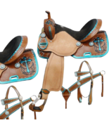 Barrel Racing Saddle Western Pleasure Trail Horse Saddle With Tack 12&quot; t... - $494.01+