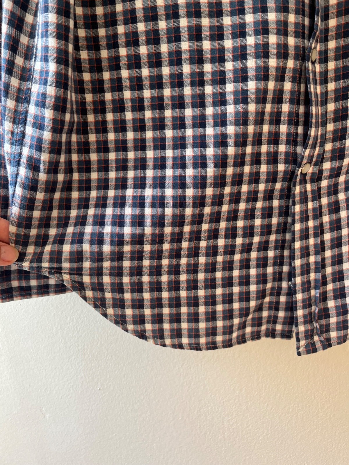 Polo by Ralph Lauren Sz L Women Slim Fit Gingham Shirt Chest Pockets Button Down Item image 7